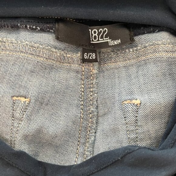 1822 Denim Vintage Denim Ankle Skinny Maternity Jeans Distressed Size 6/28 - Picture 4 of 5